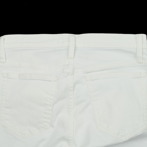 JCREW Size 31 9" Mid-Rise Toothpick Jeans in White - $128 B3584 - Picture 5 of 5